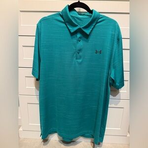 Under Armour polo shirt. Teal. Size XL. Heatgear. Lightweight.